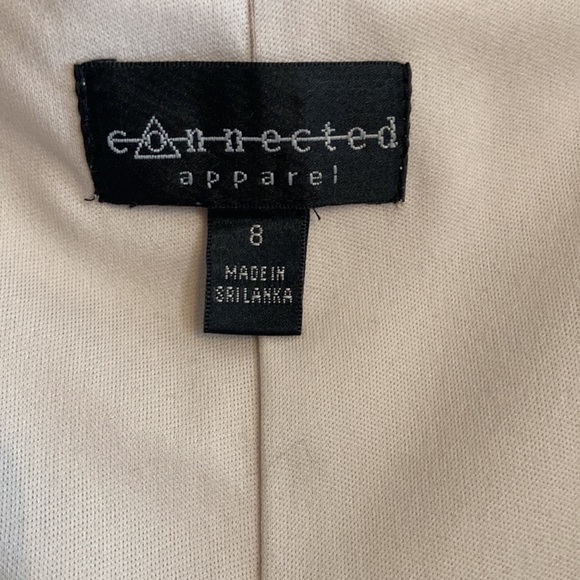 Connected Apparel Lace Dress in Tan-Nude Size 8 - Picture 3 of 5